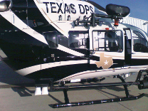 Texas DPS EC145 with Meeker Utility Step Mount securing PSAIR22 and NightSun searchlight.