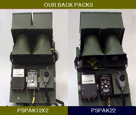 Mobile PA Back Pack Systems